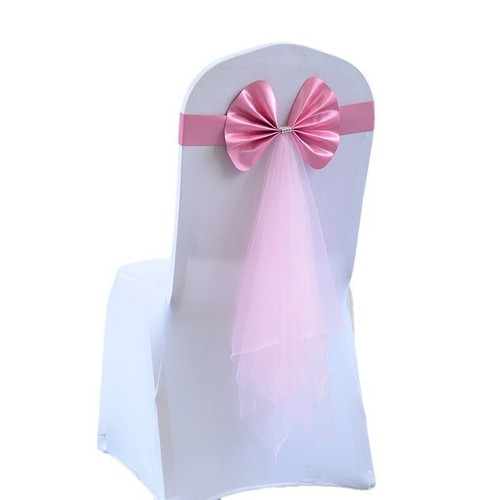 4pcs satin sash bow mesh - bow,