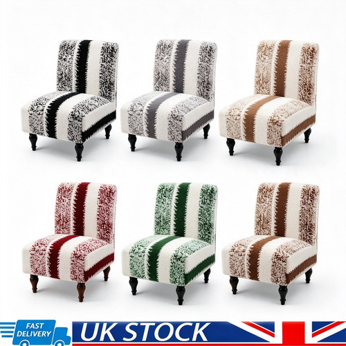 Sherpa armless chair cover - armless,