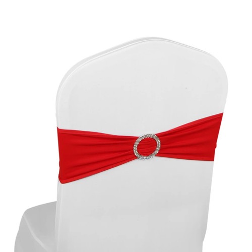Red elastic chair cover - elastic,